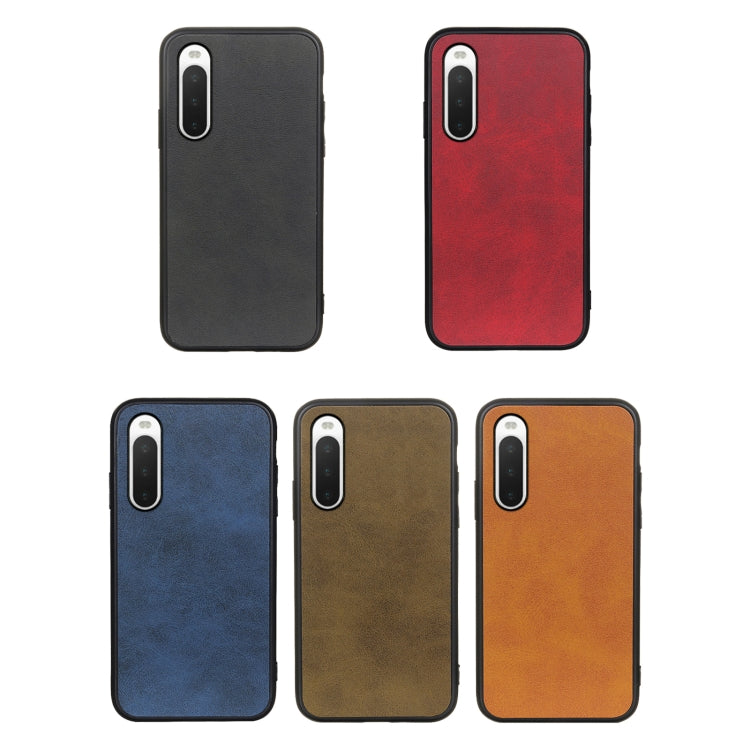 Two-color Cowhide Texture PU Shockproof Phone Case, For Sony Xperia 10 IV
