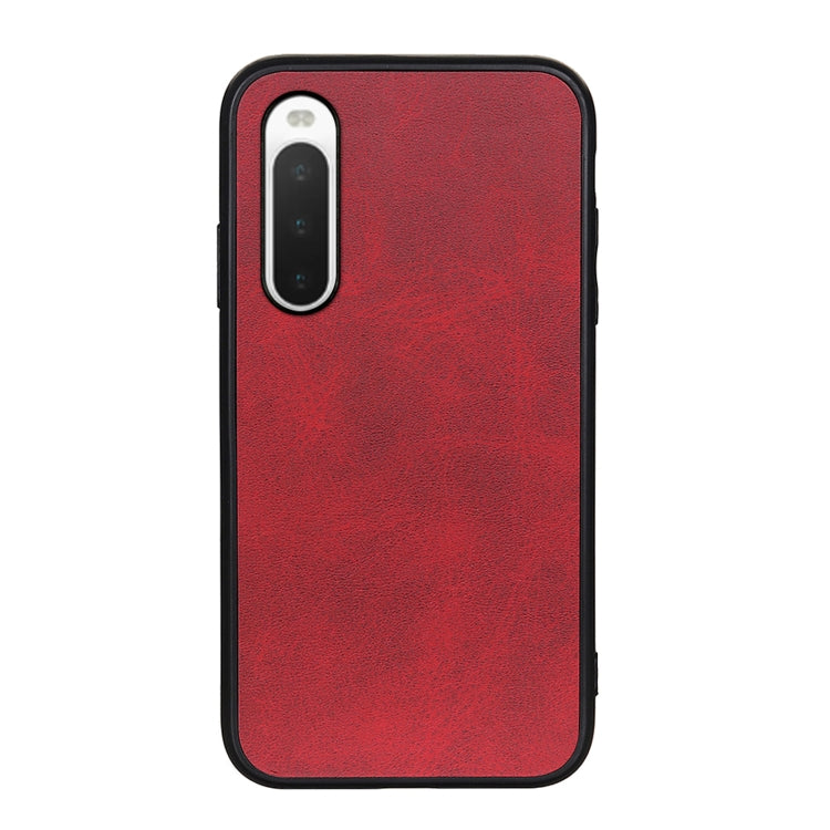 Two-color Cowhide Texture PU Shockproof Phone Case, For Sony Xperia 10 IV