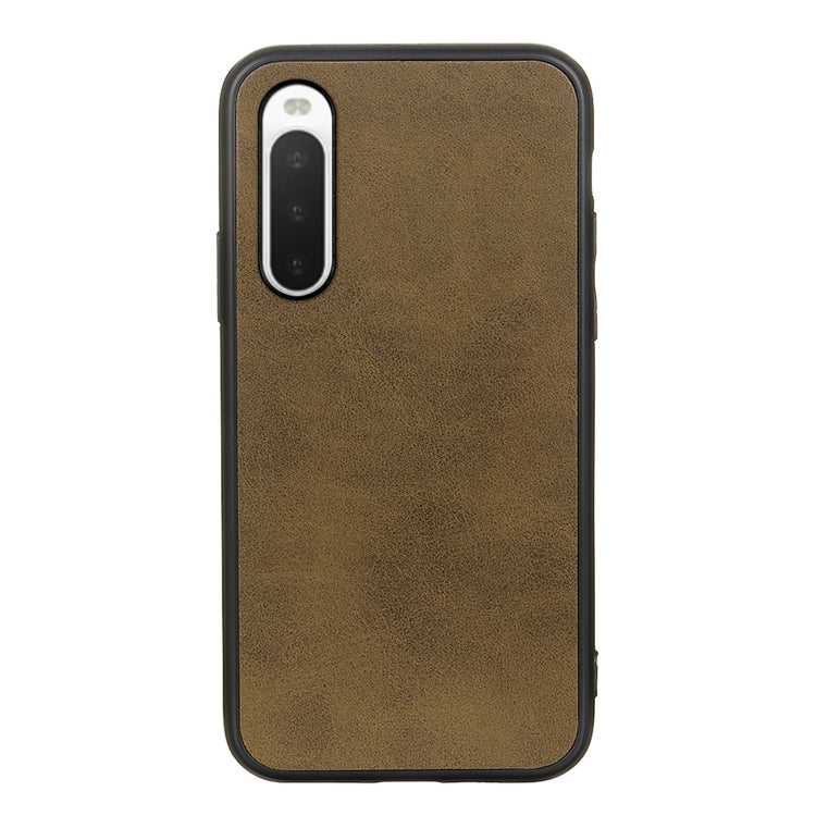 Two-color Cowhide Texture PU Shockproof Phone Case, For Sony Xperia 10 IV