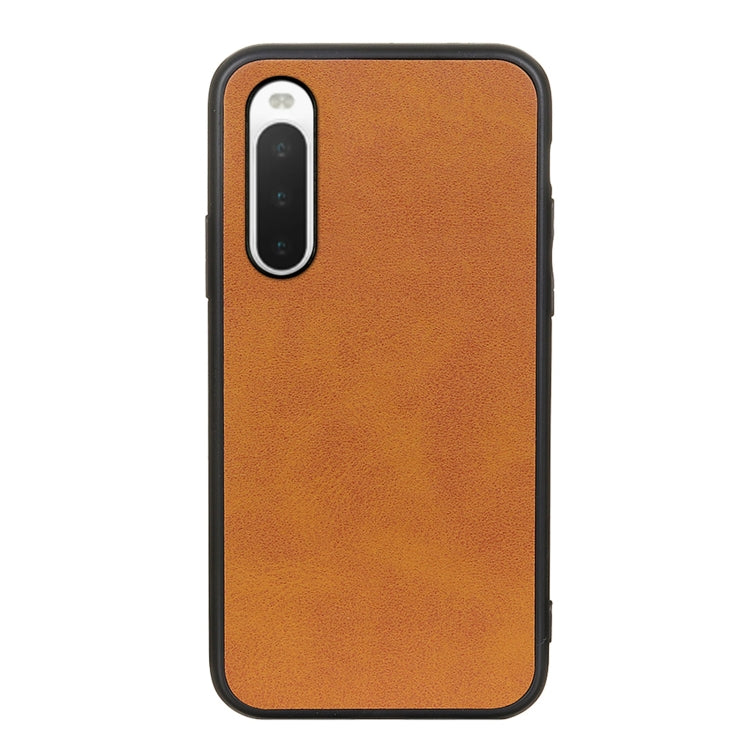 Two-color Cowhide Texture PU Shockproof Phone Case, For Sony Xperia 10 IV