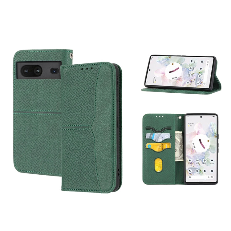 Woven Texture Stitching Magnetic PU Leather Phone Case, For Google Pixel 7, For Nokia G21 / G11, For Google Pixel 7 Pro, For Kyocera Android One S9 / Digno Sanga Edition