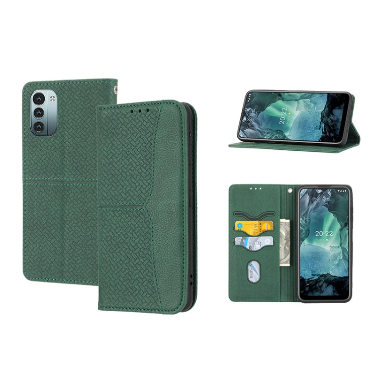 Woven Texture Stitching Magnetic PU Leather Phone Case, For Google Pixel 7, For Nokia G21 / G11, For Google Pixel 7 Pro, For Kyocera Android One S9 / Digno Sanga Edition