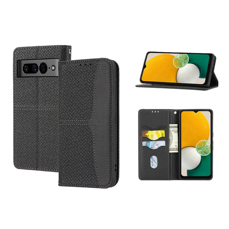 Woven Texture Stitching Magnetic PU Leather Phone Case, For Google Pixel 7, For Nokia G21 / G11, For Google Pixel 7 Pro, For Kyocera Android One S9 / Digno Sanga Edition