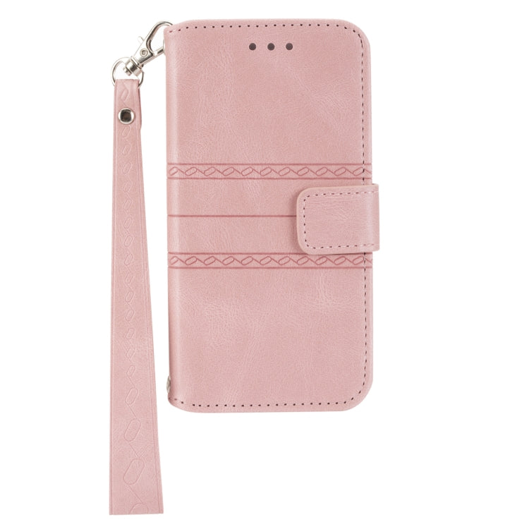 Embossed Striped Magnetic Buckle Horizontal Flip Phone Leather Case, For Nokia G21 / G11, For Google Pixel 7 Pro, For Kyocera Android One S9 / Digno Sanga Edition, For OPPO Realme C31 4G Global