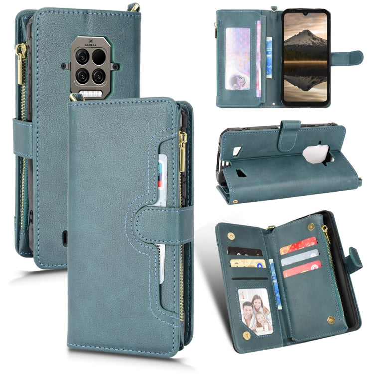 Litchi Texture Zipper Leather Phone Case, For Doogee S86 / S86 Pro, For Doogee S88 Pro / S88 Plus, For Doogee X96 Pro, For Sharp Aquos Zero6 / Aquos Air