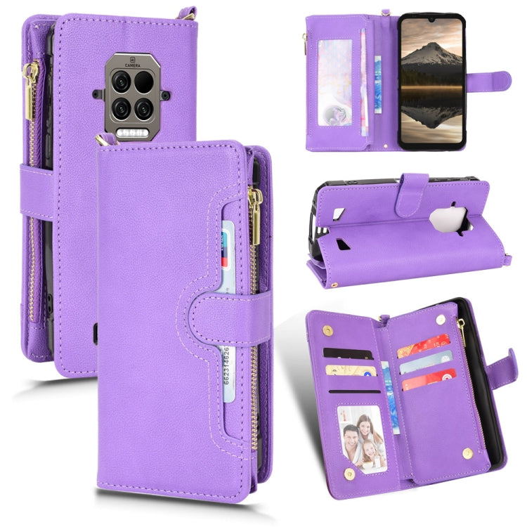 Litchi Texture Zipper Leather Phone Case, For Doogee S86 / S86 Pro, For Doogee S88 Pro / S88 Plus, For Doogee X96 Pro, For Sharp Aquos Zero6 / Aquos Air