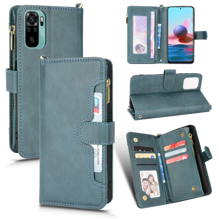 Litchi Texture Zipper Leather Phone Case, For Xiaomi Redmi Note 10 Pro / 10 Pro Max 4G, For Xiaomi Redmi Note 10 4G / Note 10S, For Nokia XR20, For Sony Xperia 5 III