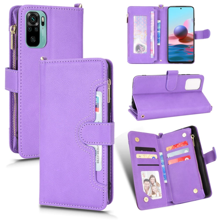 Litchi Texture Zipper Leather Phone Case, For Xiaomi Redmi Note 10 Pro / 10 Pro Max 4G, For Xiaomi Redmi Note 10 4G / Note 10S, For Nokia XR20, For Sony Xperia 5 III