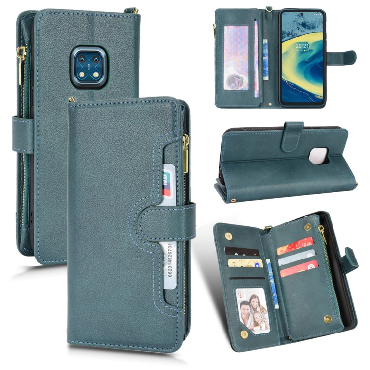 Litchi Texture Zipper Leather Phone Case, For Xiaomi Redmi Note 10 Pro / 10 Pro Max 4G, For Xiaomi Redmi Note 10 4G / Note 10S, For Nokia XR20, For Sony Xperia 5 III