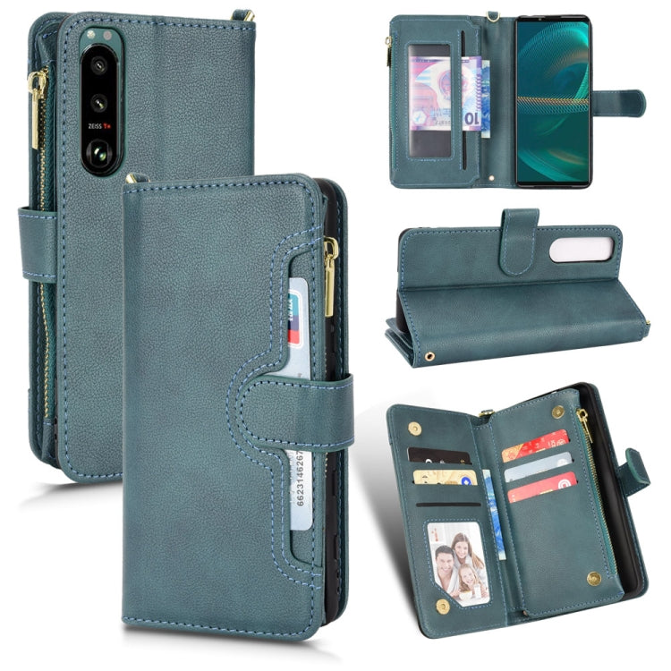 Litchi Texture Zipper Leather Phone Case, For Xiaomi Redmi Note 10 Pro / 10 Pro Max 4G, For Xiaomi Redmi Note 10 4G / Note 10S, For Nokia XR20, For Sony Xperia 5 III