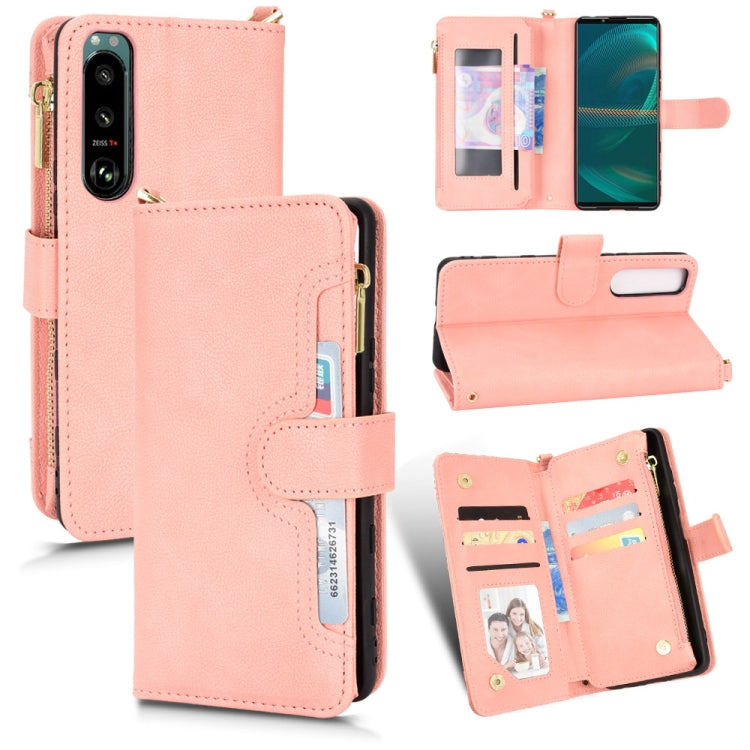 Litchi Texture Zipper Leather Phone Case, For Xiaomi Redmi Note 10 Pro / 10 Pro Max 4G, For Xiaomi Redmi Note 10 4G / Note 10S, For Nokia XR20, For Sony Xperia 5 III