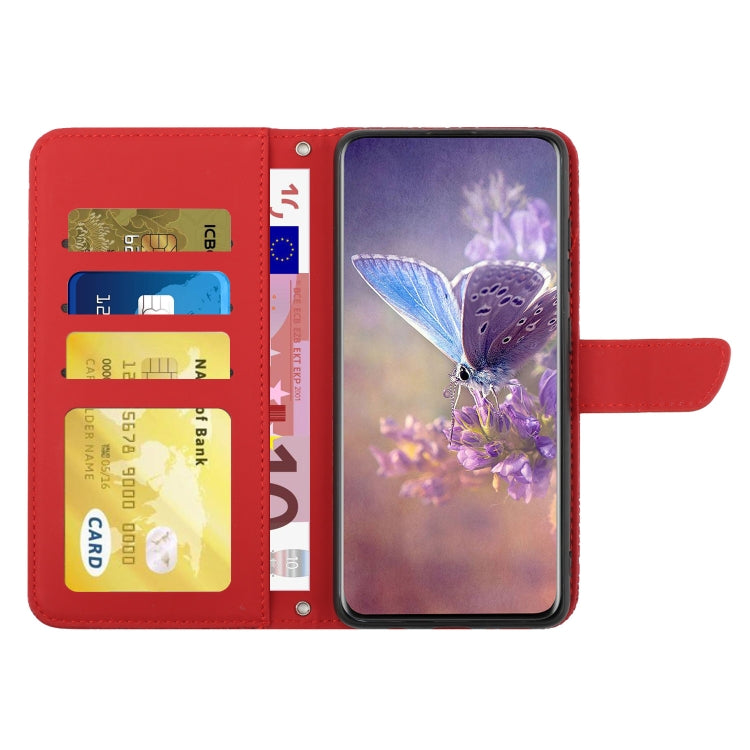 Skin Feel Butterfly Peony Embossed Leather Phone Case, For iPhone 14, For iPhone 14 Plus, For iPhone 14 Pro, For iPhone 14 Pro Max