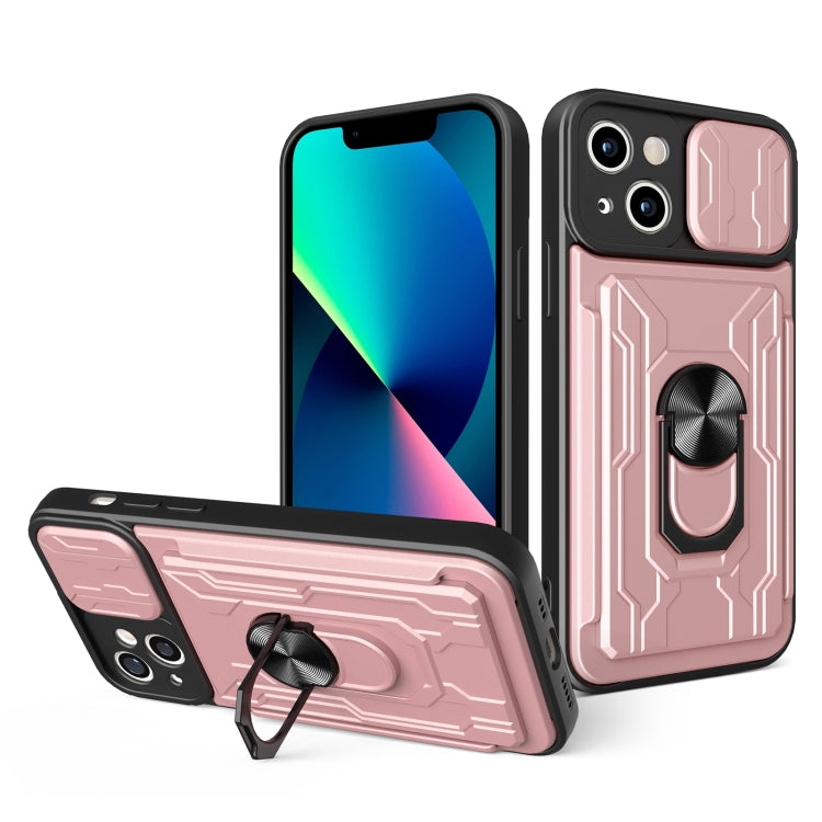 Sliding Camshield TPU+PC Phone Case with Card Slot, For iPhone 14, For iPhone 14 Pro, For iPhone 14 Plus