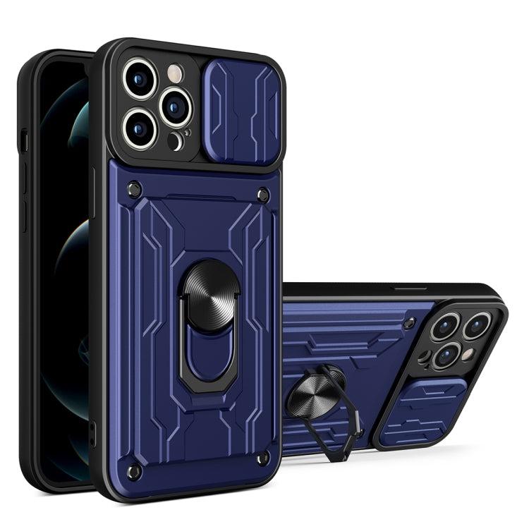 Sliding Camshield TPU+PC Phone Case with Card Slot, For iPhone 14, For iPhone 14 Pro, For iPhone 14 Plus