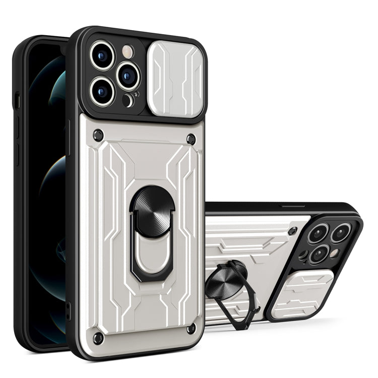 Sliding Camshield TPU+PC Phone Case with Card Slot, For iPhone 14, For iPhone 14 Pro, For iPhone 14 Plus