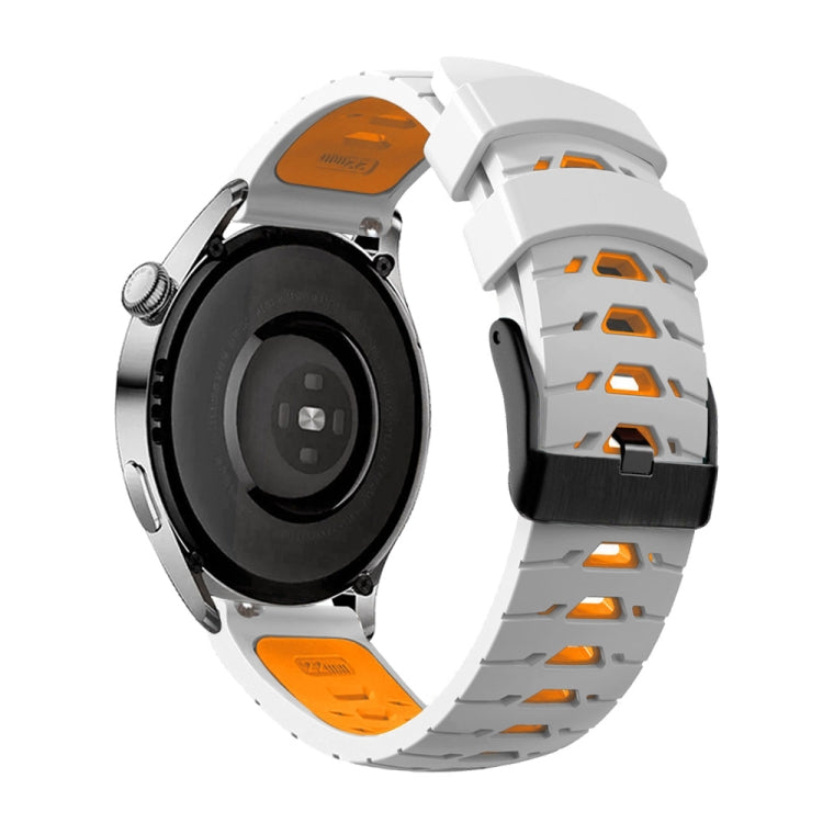 Trapezoidal Three-row Hole Silicone Watch Band, For Samsung Galaxy Watch 4 / Watch4 Classic, For Samsung Galaxy Watch 42mm