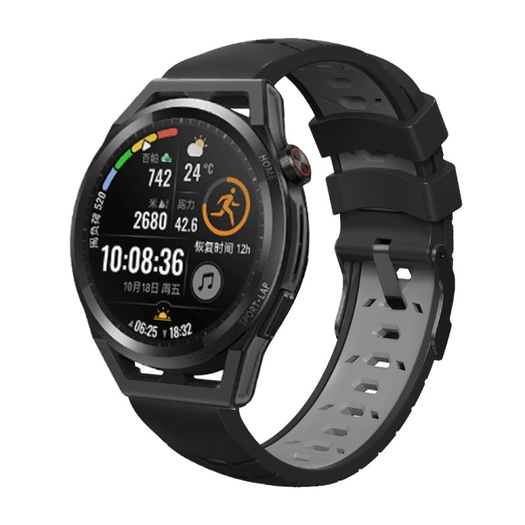 Trapezoidal Three-row Hole Silicone Watch Band, For Samsung Galaxy Watch 4 / Watch4 Classic, For Samsung Galaxy Watch 42mm