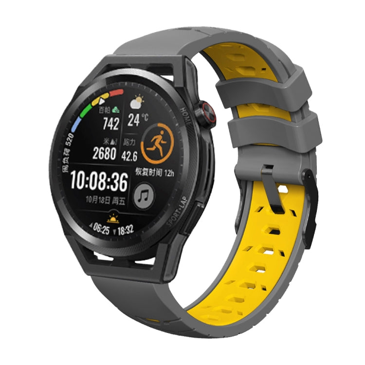 Trapezoidal Three-row Hole Silicone Watch Band, For Samsung Galaxy Watch 4 / Watch4 Classic, For Samsung Galaxy Watch 42mm