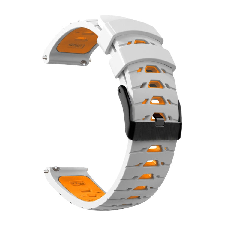 Trapezoidal Three-row Hole Silicone Watch Band, For Samsung Galaxy Watch 46mm, For Samsung Galaxy Watch Active