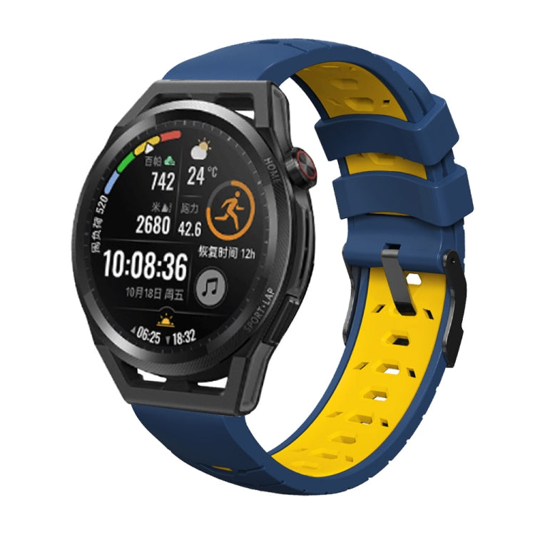 Trapezoidal Three-row Hole Silicone Watch Band, For Samsung Galaxy Watch 46mm, For Samsung Galaxy Watch Active