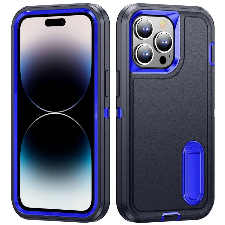 3 in 1 Rugged Holder Phone Case, For iPhone 14 Pro, For iPhone 14 Pro Max