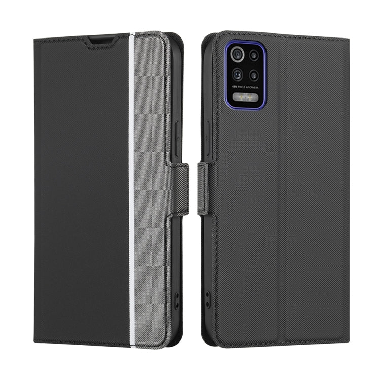 Twill Texture Side Button Leather Phone Case
