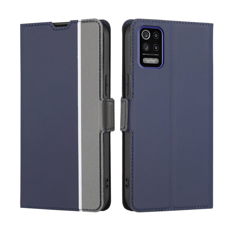 Twill Texture Side Button Leather Phone Case