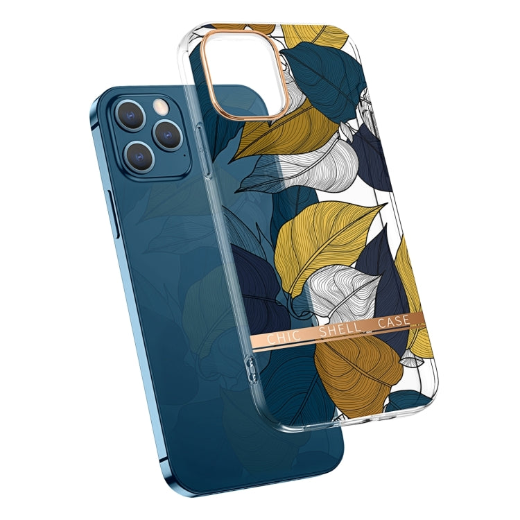 Translucent Electroplating Flower Phone Case, For iPhone 14, For iPhone 14 Pro, For iPhone 14 Plus