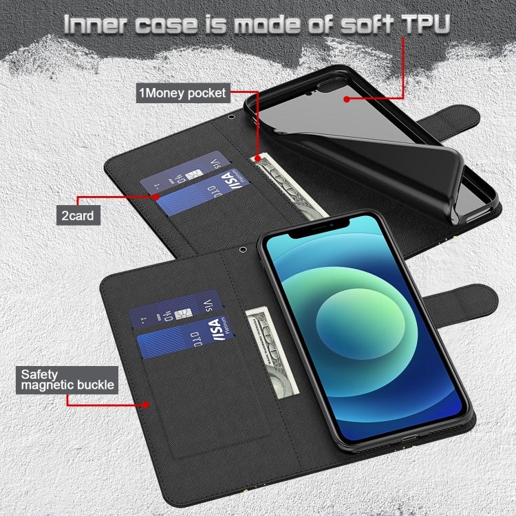 3D Painting Pattern Flip Leather Phone Case, For iPhone 14 Pro, For iPhone 14 Pro Max