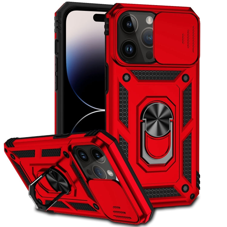 Sliding Camshield Holder Phone Case, For iPhone 14, For iPhone 14 Plus, For iPhone 14 Pro