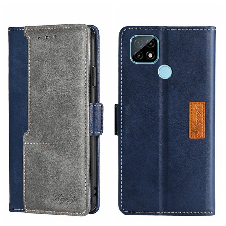 Contrast Color Side Buckle Leather Phone Case