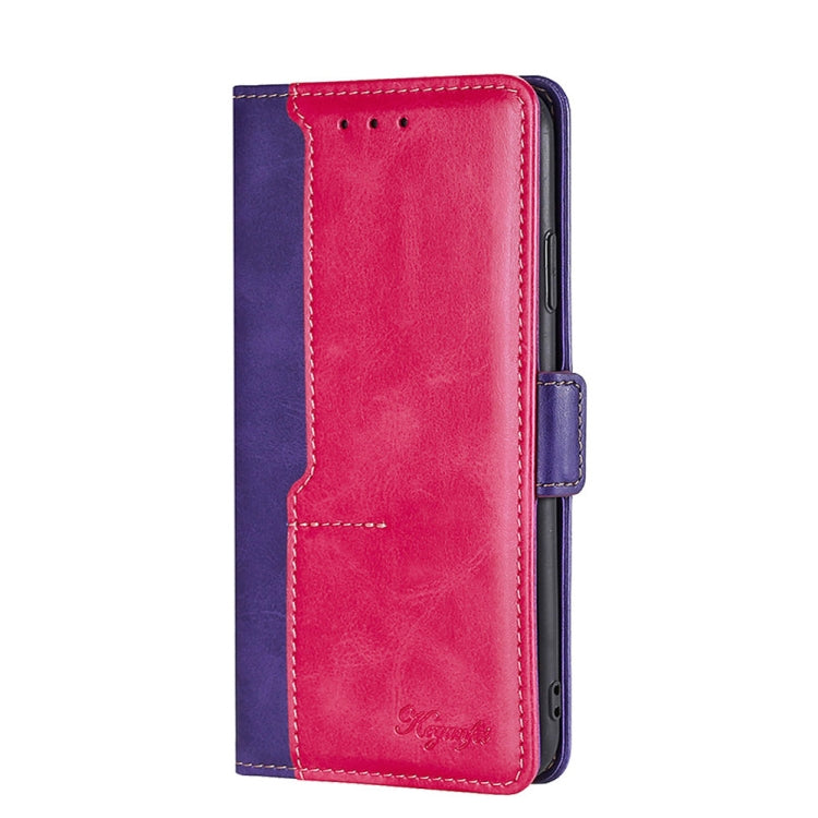 Contrast Color Side Buckle Leather Phone Case, For Tecno Pop 2/Pop 2 F/Pop 2 Pro/Pop 2 Power/Itel P13, For Fujitsu ARROWS WE F-51B, For Fujitsu Arrow Be4 Plus F-41B, For Sharp Aquos R6