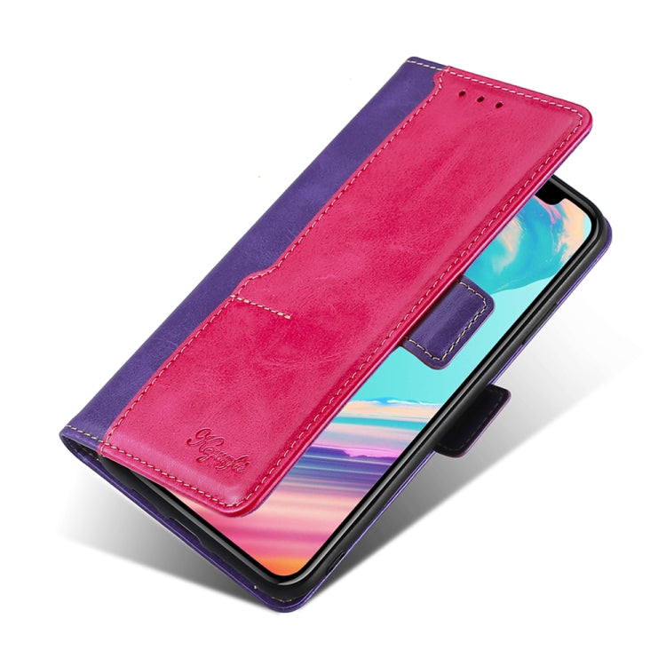 Contrast Color Side Buckle Leather Phone Case, For Tecno Pop 2/Pop 2 F/Pop 2 Pro/Pop 2 Power/Itel P13, For Fujitsu ARROWS WE F-51B, For Fujitsu Arrow Be4 Plus F-41B, For Sharp Aquos R6