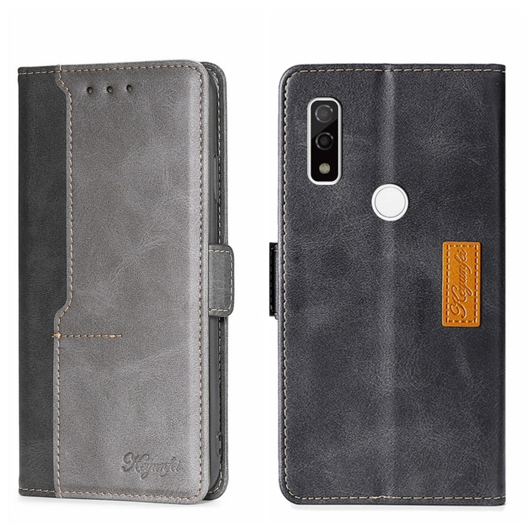 Contrast Color Side Buckle Leather Phone Case, For Tecno Pop 2/Pop 2 F/Pop 2 Pro/Pop 2 Power/Itel P13, For Fujitsu ARROWS WE F-51B, For Fujitsu Arrow Be4 Plus F-41B, For Sharp Aquos R6