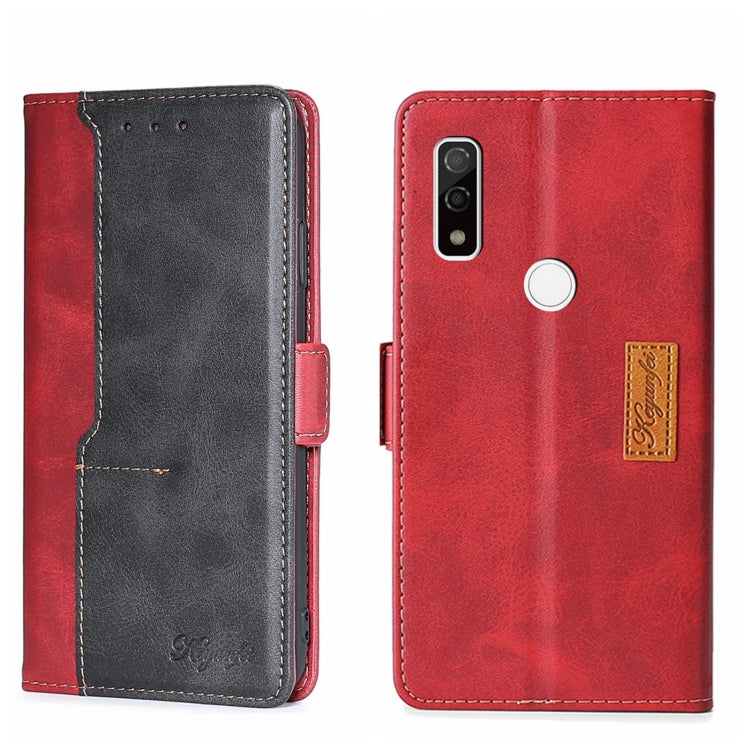 Contrast Color Side Buckle Leather Phone Case, For Tecno Pop 2/Pop 2 F/Pop 2 Pro/Pop 2 Power/Itel P13, For Fujitsu ARROWS WE F-51B, For Fujitsu Arrow Be4 Plus F-41B, For Sharp Aquos R6