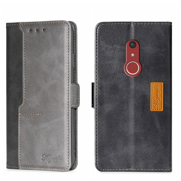 Contrast Color Side Buckle Leather Phone Case, For Tecno Pop 2/Pop 2 F/Pop 2 Pro/Pop 2 Power/Itel P13, For Fujitsu ARROWS WE F-51B, For Fujitsu Arrow Be4 Plus F-41B, For Sharp Aquos R6
