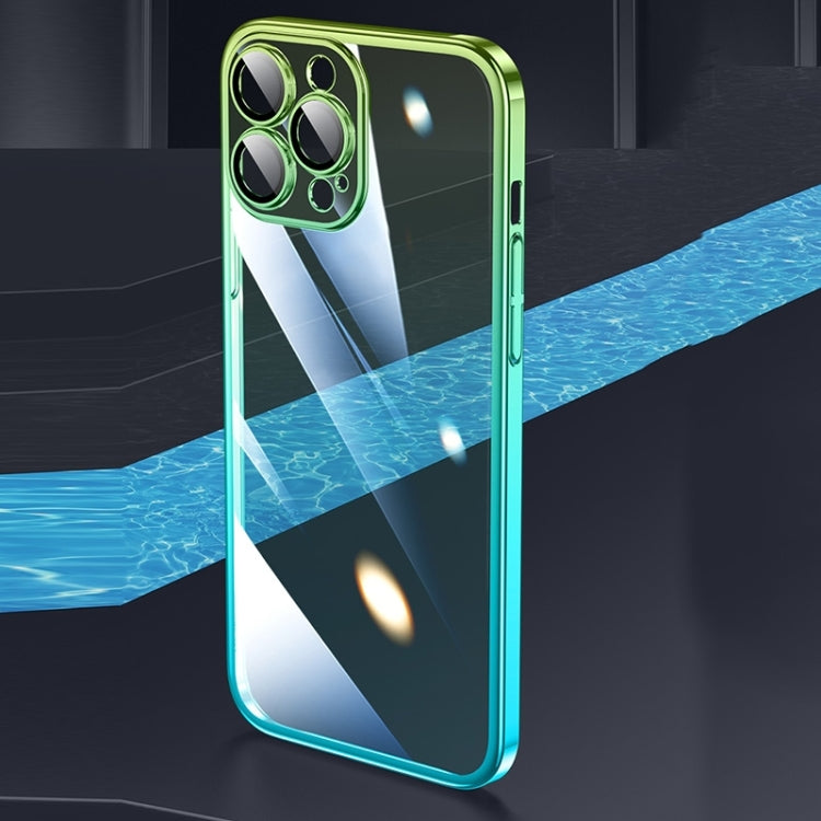 Transparent Electroplated PC Gradient Phone Case, For iPhone 14, For iPhone 14 Plus, For iPhone 14 Pro, For iPhone 14 Pro Max