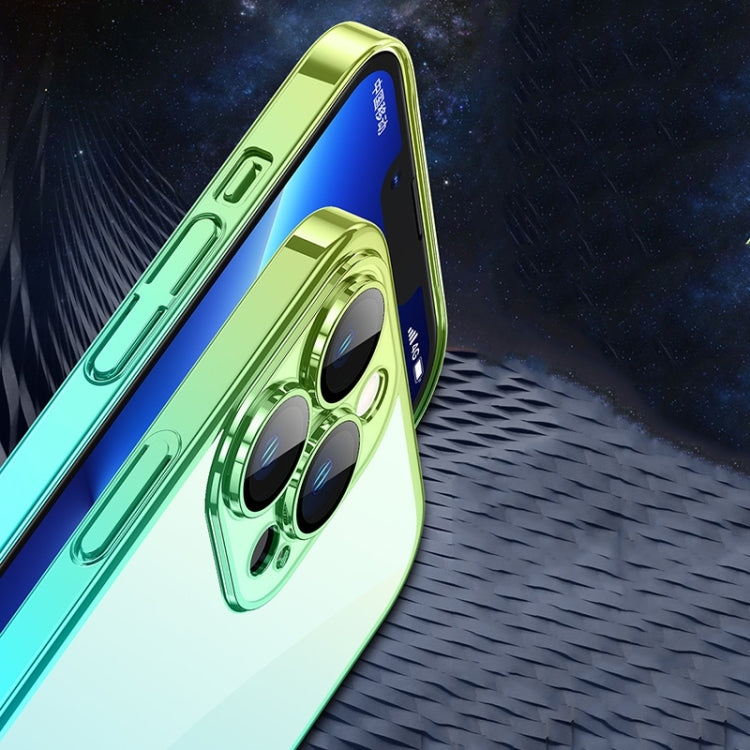 Transparent Electroplated PC Gradient Phone Case, For iPhone 14, For iPhone 14 Plus, For iPhone 14 Pro, For iPhone 14 Pro Max