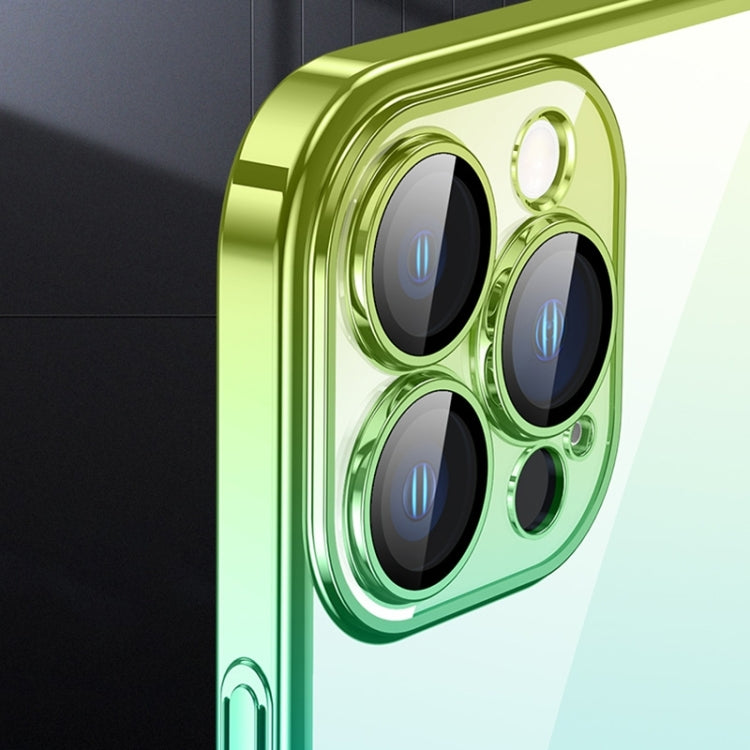 Transparent Electroplated PC Gradient Phone Case, For iPhone 14, For iPhone 14 Plus, For iPhone 14 Pro, For iPhone 14 Pro Max