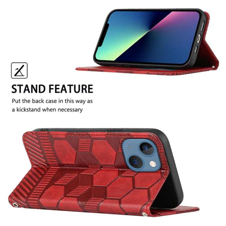 Football Texture Magnetic Leather Flip Phone Case, For iPhone 13 mini, For iPhone 13, For iPhone 13 Pro, For iPhone 13 Pro Max