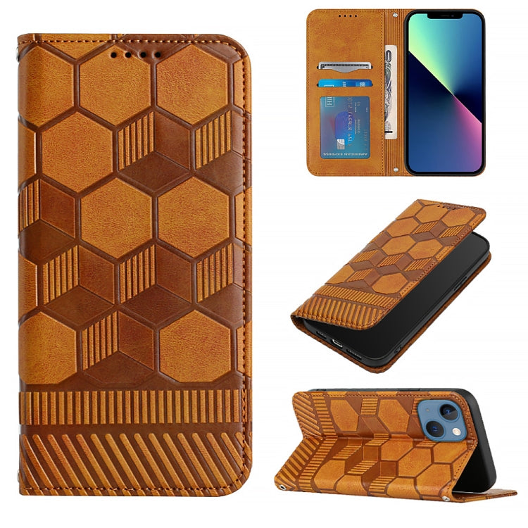 Football Texture Magnetic Leather Flip Phone Case, For iPhone 13 mini, For iPhone 13, For iPhone 13 Pro, For iPhone 13 Pro Max
