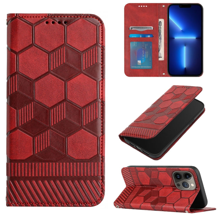 Football Texture Magnetic Leather Flip Phone Case, For iPhone 13 mini, For iPhone 13, For iPhone 13 Pro, For iPhone 13 Pro Max