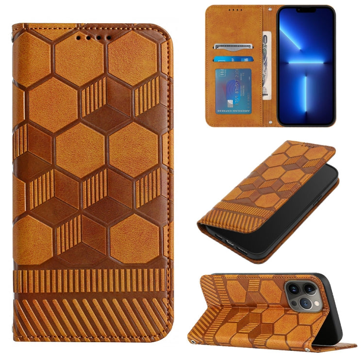 Football Texture Magnetic Leather Flip Phone Case, For iPhone 13 mini, For iPhone 13, For iPhone 13 Pro, For iPhone 13 Pro Max