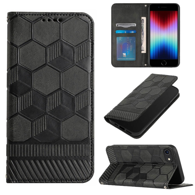 Football Texture Magnetic Leather Flip Phone Case, For iPhone 11 Pro, For iPhone 11 Pro Max, For iPhone SE 2022 / SE 2020 / 8 / 7