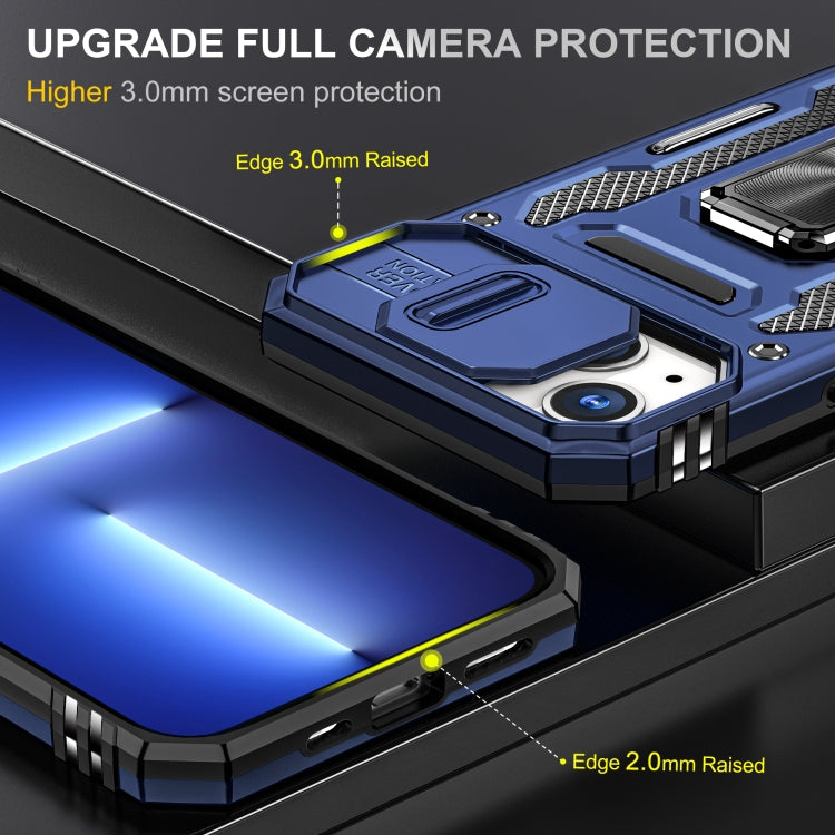 Armor PC + TPU Camera Shield Phone Case, For iPhone 14, For iPhone 14 Plus, For iPhone 14 Pro, For iPhone 14 Pro Max