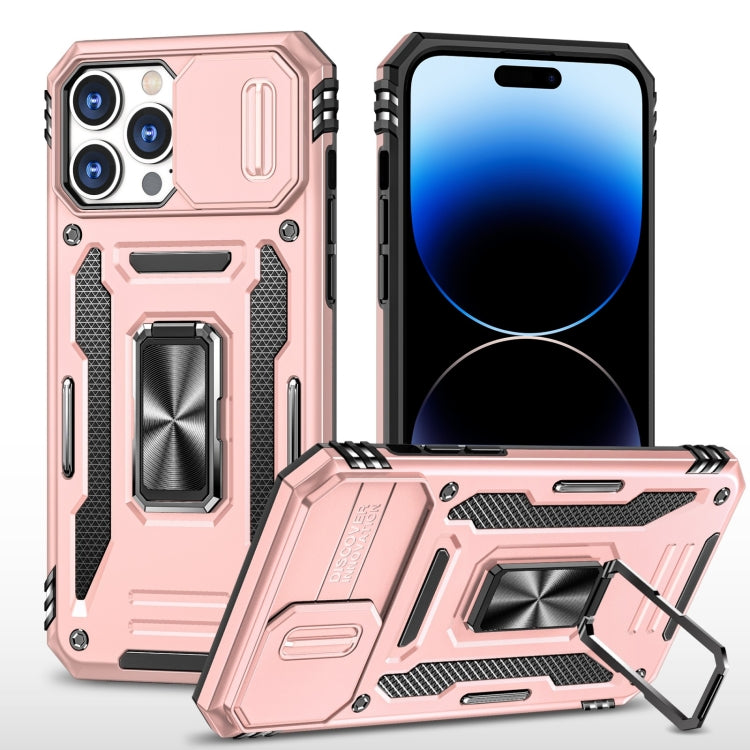 Armor PC + TPU Camera Shield Phone Case, For iPhone 14, For iPhone 14 Plus, For iPhone 14 Pro, For iPhone 14 Pro Max