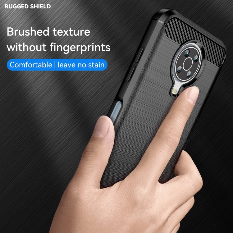 Brushed Texture Carbon Fiber TPU Phone Case, For Nokia G20, For Nokia XR20, For Nokia G50, For Nokia X100, For Nokia G11, For Nokia G21, For Nokia C21