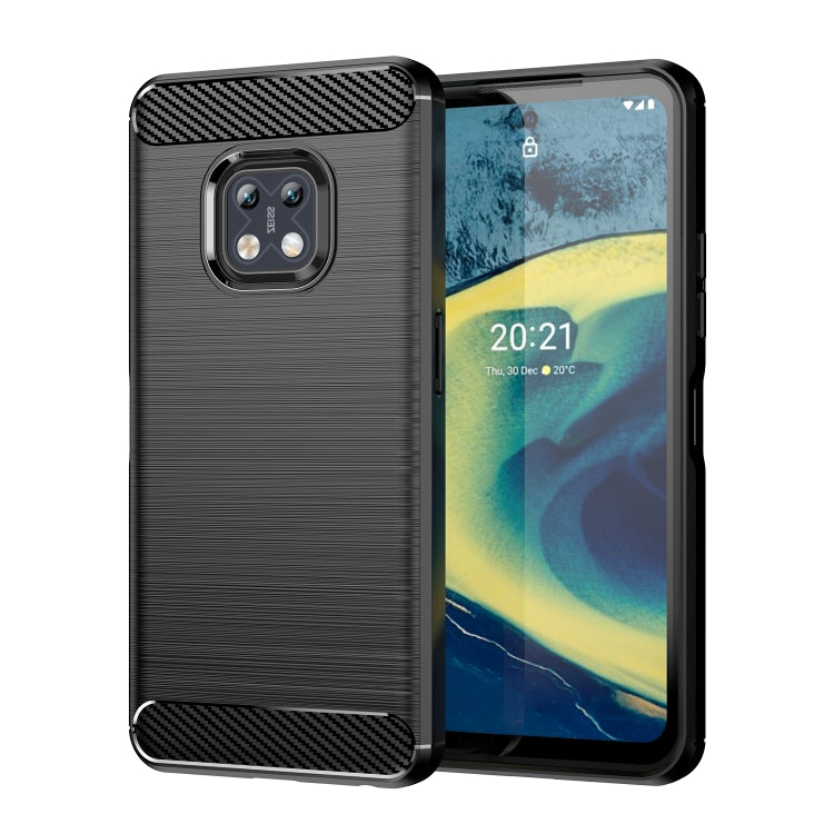 Brushed Texture Carbon Fiber TPU Phone Case, For Nokia G20, For Nokia XR20, For Nokia G50, For Nokia X100, For Nokia G11, For Nokia G21, For Nokia C21