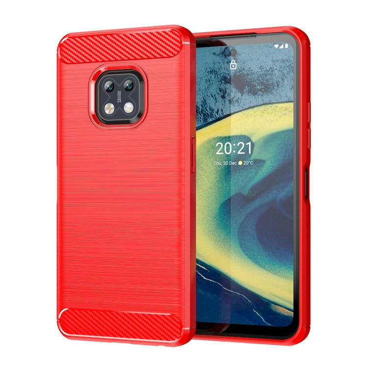 Brushed Texture Carbon Fiber TPU Phone Case, For Nokia G20, For Nokia XR20, For Nokia G50, For Nokia X100, For Nokia G11, For Nokia G21, For Nokia C21
