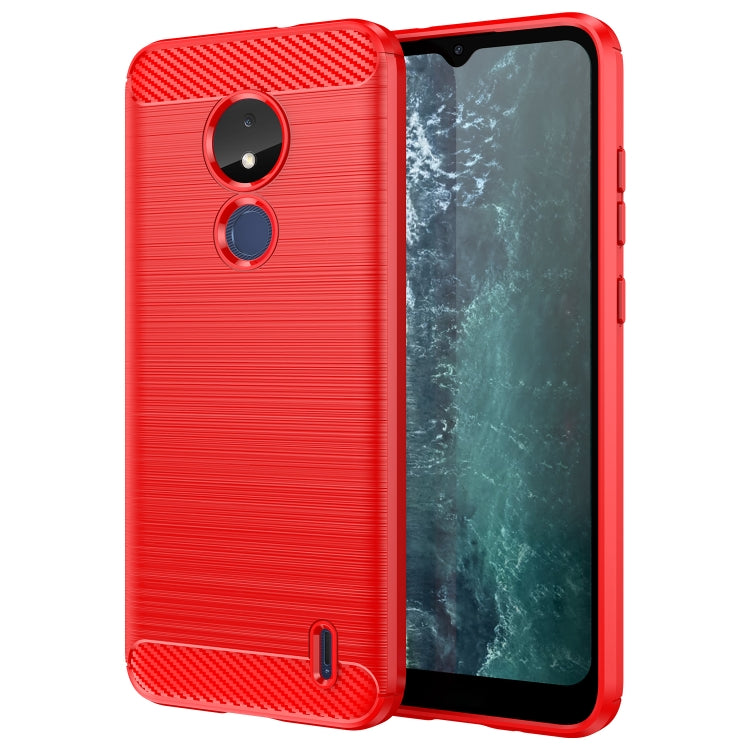 Brushed Texture Carbon Fiber TPU Phone Case, For Nokia G20, For Nokia XR20, For Nokia G50, For Nokia X100, For Nokia G11, For Nokia G21, For Nokia C21